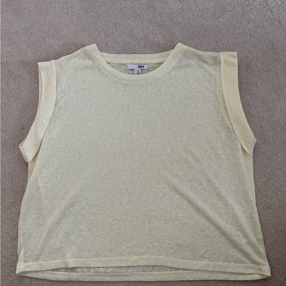 Amuse Society yellow top